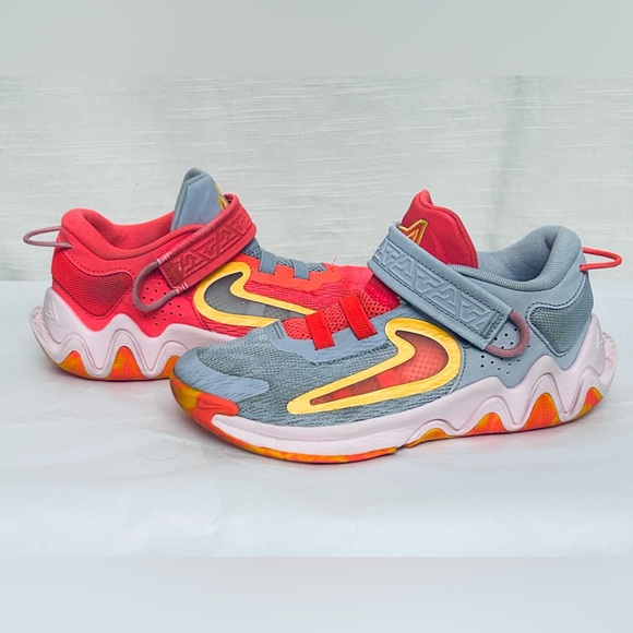 Nike Other - Nike Giannis Immortality 2 Kids Colorful Athletic Sneakers - Gray,Coral & Yellow